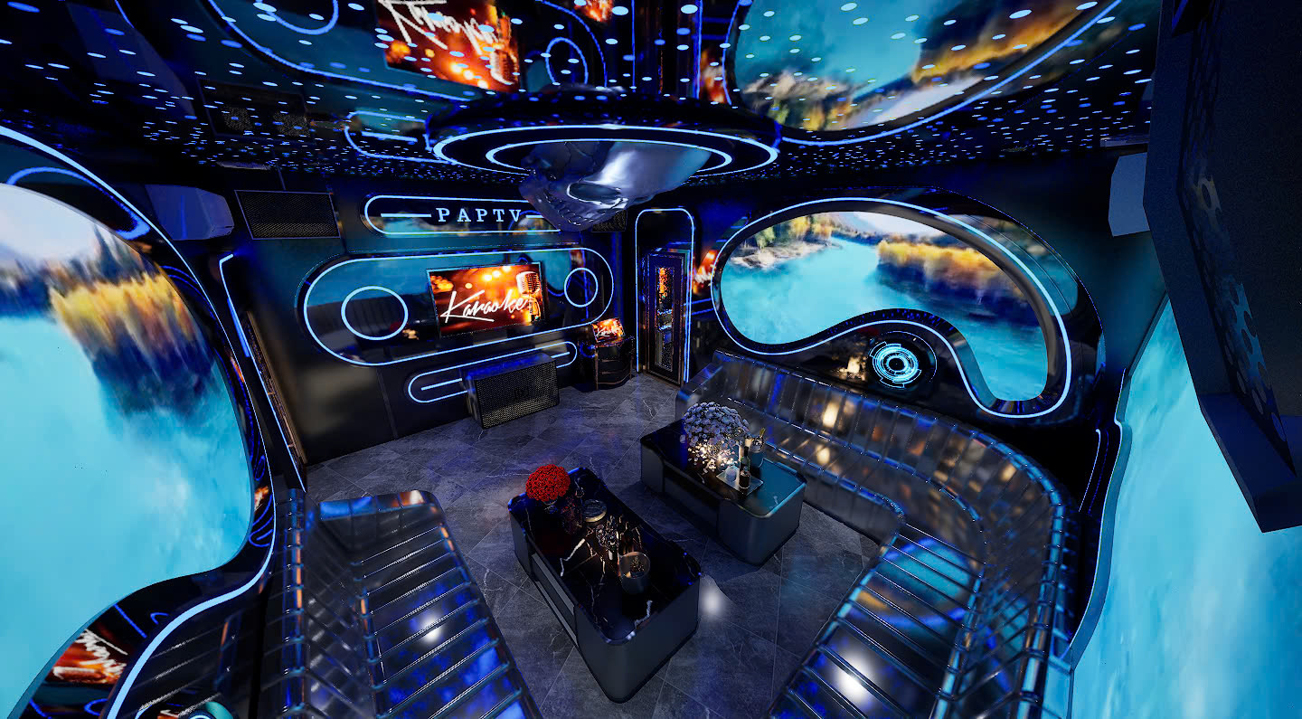 CÔNG TRÌNH KARAOKE ĐƯỢC BÊN NT ACB THI CÔNG TẠI PHÚ MỸ - VŨNG TÀU  RẤT ĐẲNG CẤP